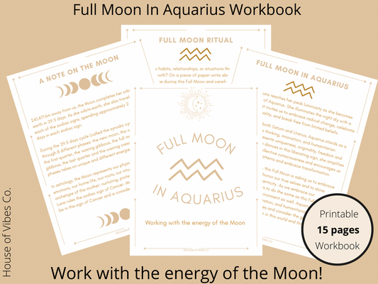 Full Moon in Aquarius