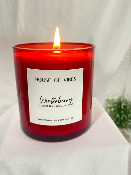 Winterberry 9oz Holiday Candle