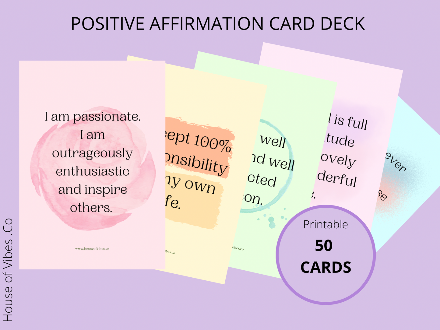 Affirmation Cards - Digital / Printable