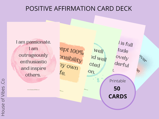 Affirmation Cards - Digital /  Printable