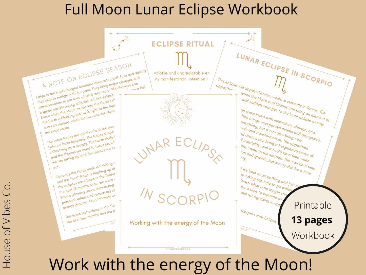 Full Moon Eclipse in Scorpio Workbook