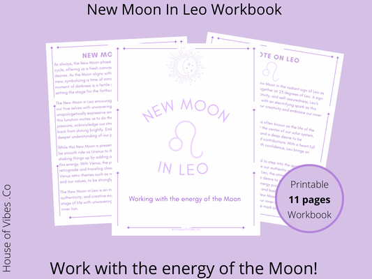 New Moon in Leo Workbook