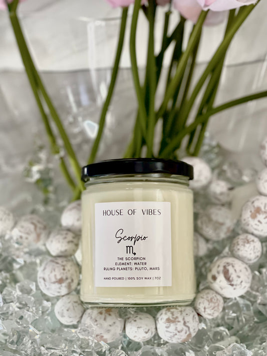 Scorpio Scented Zodiac Sign Candle